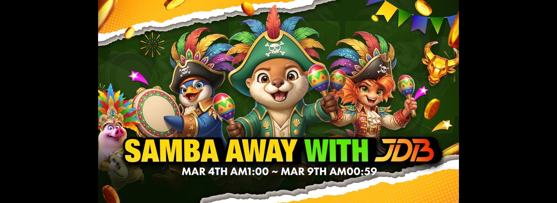 JDB 新春嘉年华限定 - BRL 区专属老虎机活动